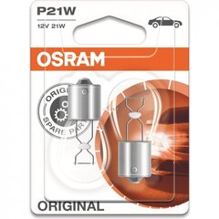 Автомобильная лампа OS7506-02B Osram OS7506-02B P21W 21W 12V (2 Предметы) цена и информация | Автомобильные лампочки | pigu.lt