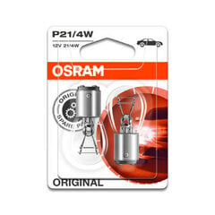 Автомобильная лампа OS7225-02B Osram OS7225-02B P21/4W 21/4W 12V (2 Предметы) цена и информация | Автомобильные лампочки | pigu.lt