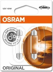 Osram lemputės SV8.5 12V 41mm 10W, 2 vnt. kaina ir informacija | Automobilių lemputės | pigu.lt