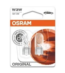 Автомобильная лампа OS2821-02B Osram OS2821-02B W3W 3W 12V (2 Предметы) цена и информация | Автомобильные лампочки | pigu.lt