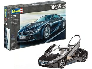 Revell - BMW i8 surenkamas modelis, 1/24, 07008 kaina ir informacija | Konstruktoriai ir kaladėlės | pigu.lt