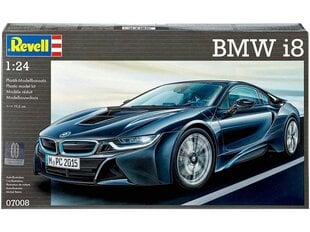 Revell - BMW i8 surenkamas modelis, 1/24, 07008 kaina ir informacija | Konstruktoriai ir kaladėlės | pigu.lt