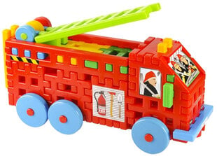 Konstravimo kaladėlės ugniagesių automobilis kaina ir informacija | Žaislai kūdikiams | pigu.lt