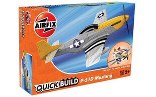 Airfix - QUICK BUILD P-51D Mustang, J6016 цена и информация | Игрушки для мальчиков | pigu.lt