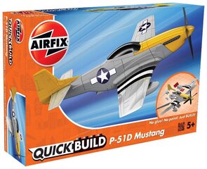 Airfix - QUICK BUILD P-51D Mustang, J6016 цена и информация | Игрушки для мальчиков | pigu.lt