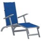 Lauko terasos kėdė su pakoja ir pagalvėle, pilka kaina ir informacija | Gultai | pigu.lt