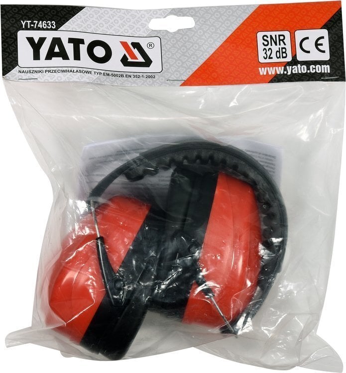 Ausinės apsauginės SNR 32dB CE Yato (YT-74633) kaina ir informacija | Galvos apsauga | pigu.lt