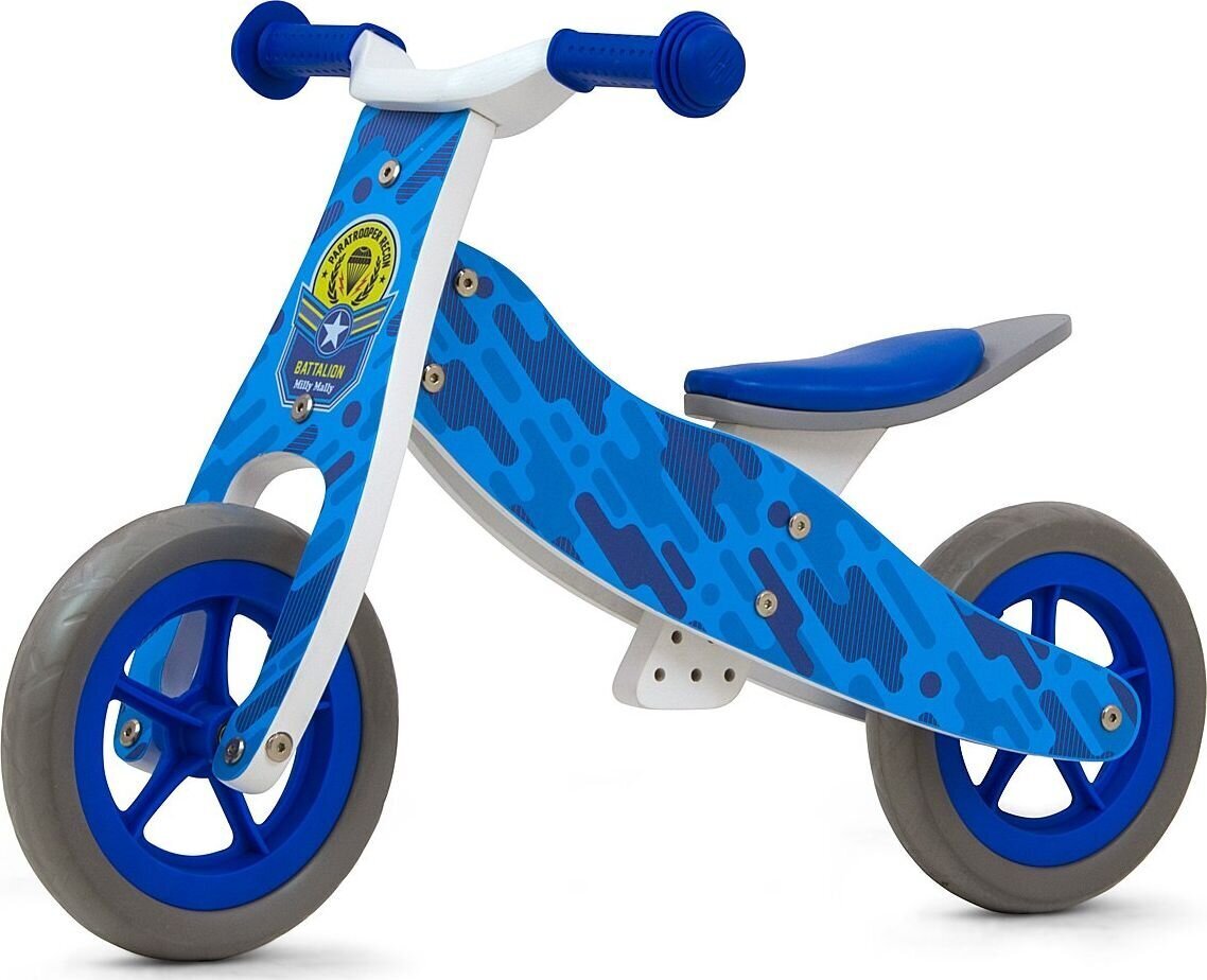 Balansinis dviratukas-triratukas Milly Mally Look 2in1, Blue Army kaina ir informacija | Balansiniai dviratukai | pigu.lt
