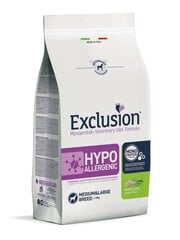 Exclusion Hypoallergic Monoprotein для собак средних и крупных пород с насекомыми и горохом, 12кг цена и информация | Сухой корм для собак | pigu.lt