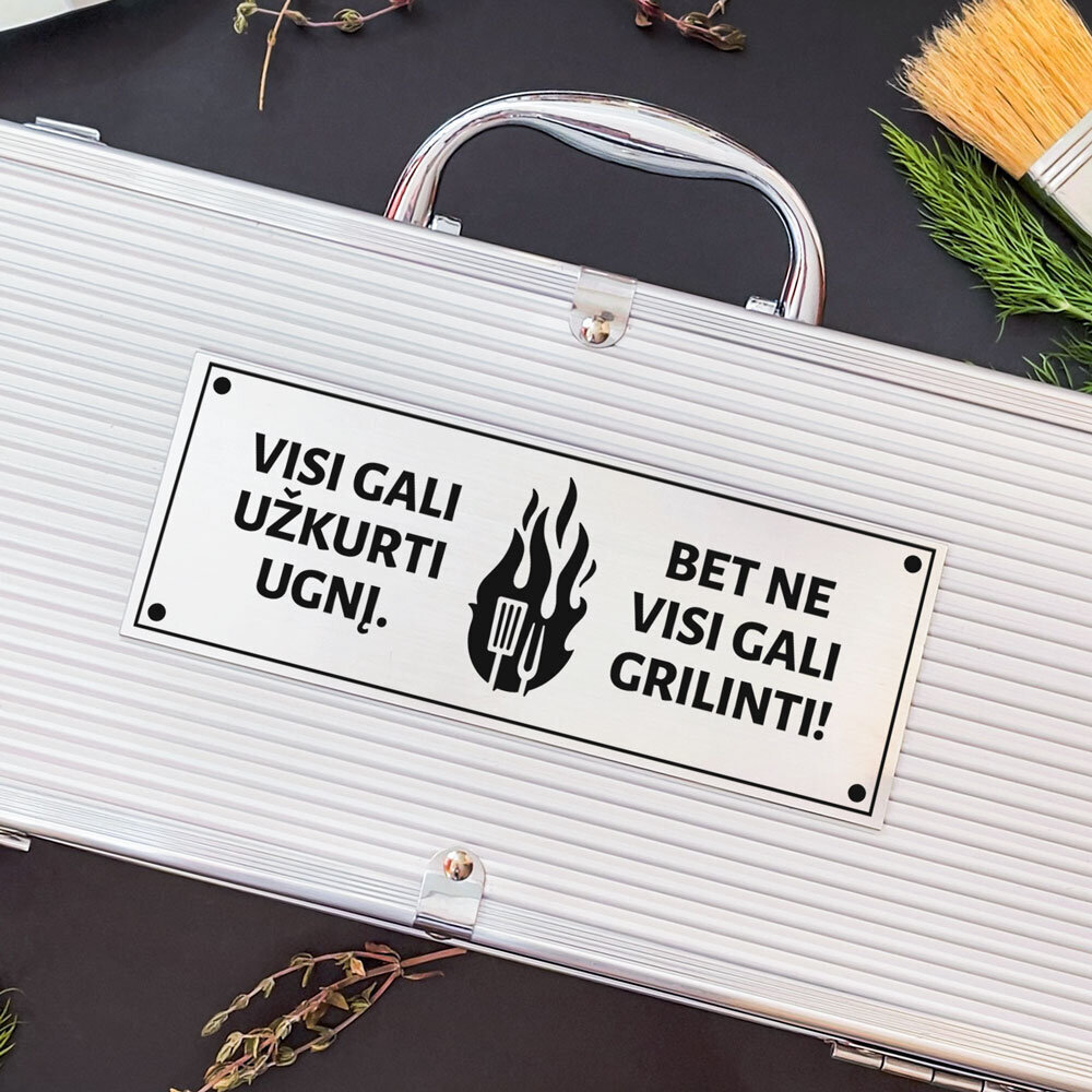 Barbekiu rinkinys "Ne visi gali grilinti" kaina ir informacija | Kitos originalios dovanos | pigu.lt