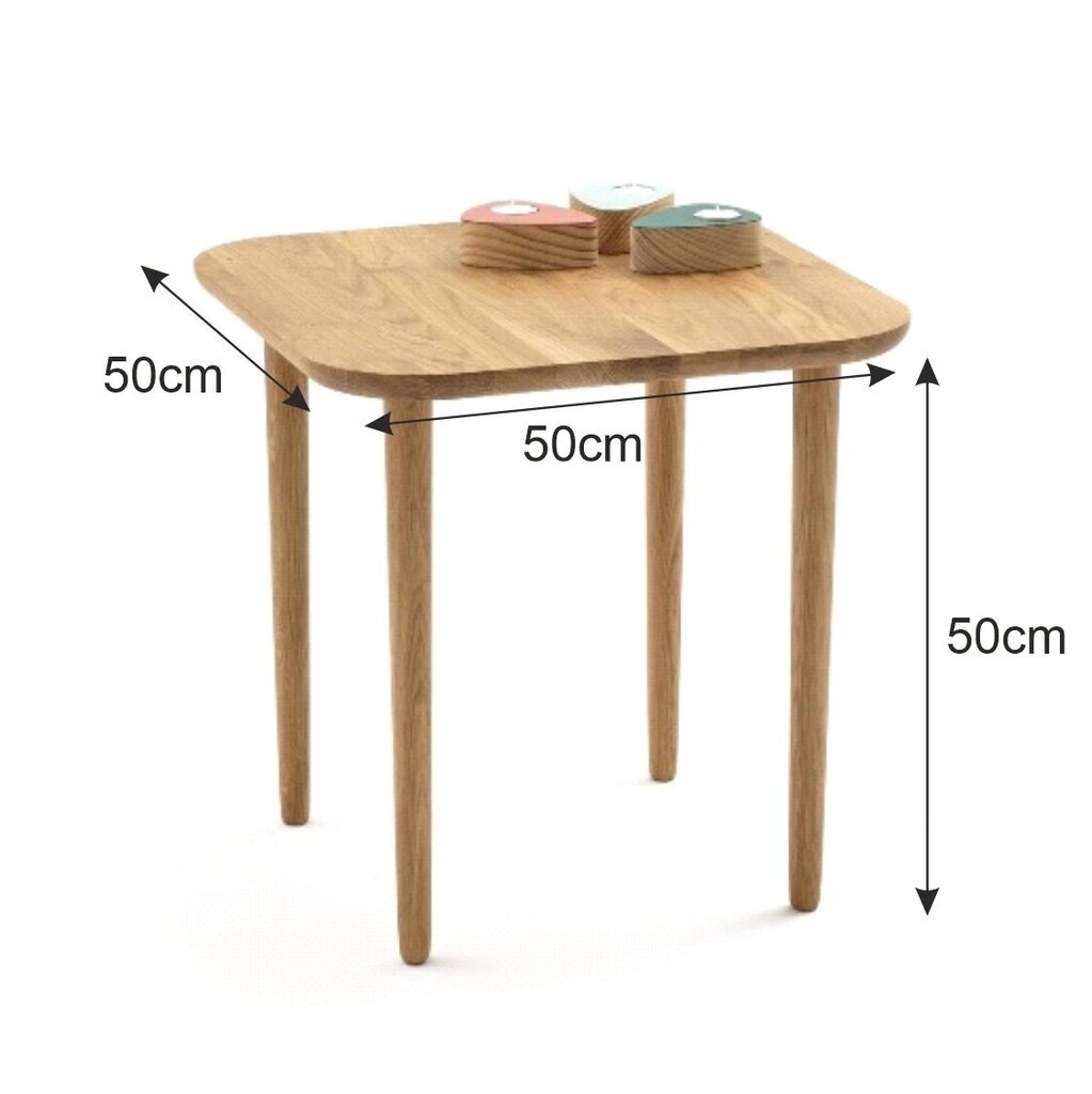 Kavos staliukas MINI, FSC sertifikuota mediena, pagaminta Lietuvoje kaina ir informacija | Kavos staliukai | pigu.lt