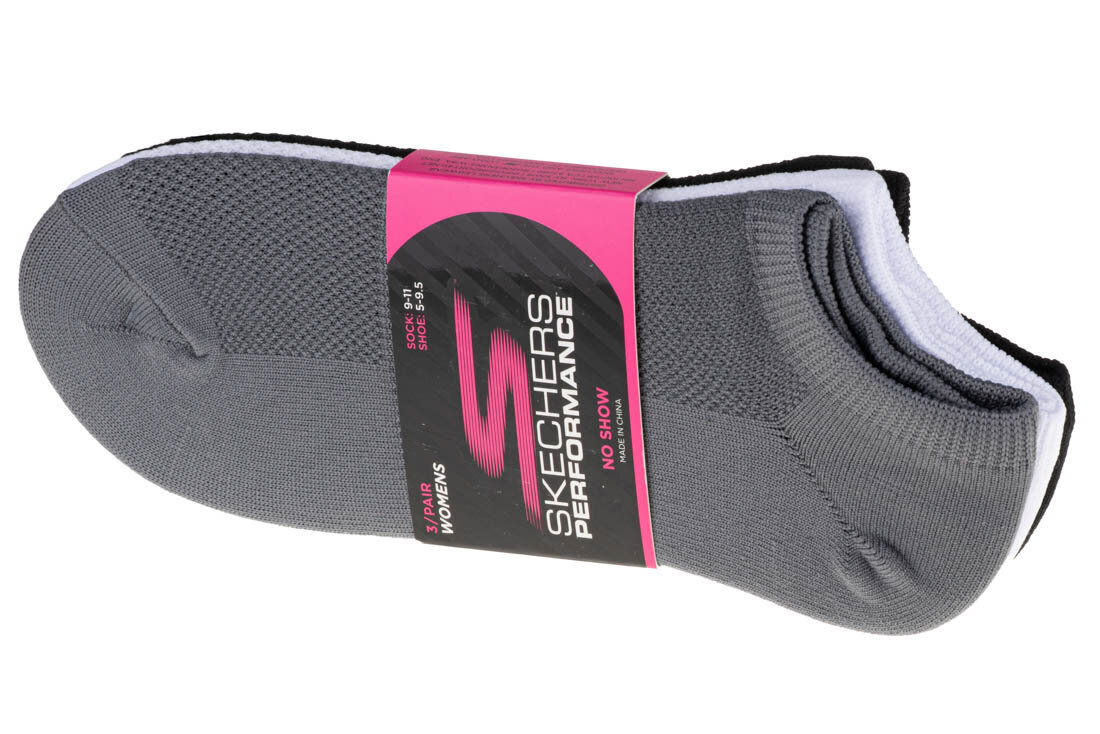 Kojinės moterims Skechers Super Stretch S101720-WBK, 3 poros kaina ir informacija | Moteriškos kojinės | pigu.lt