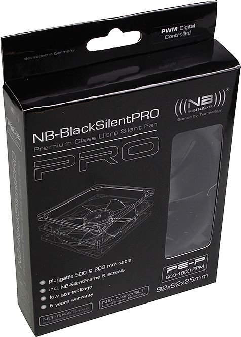 Noiseblocker BlackSilent Pro PE-P kaina ir informacija | Kompiuterių ventiliatoriai | pigu.lt