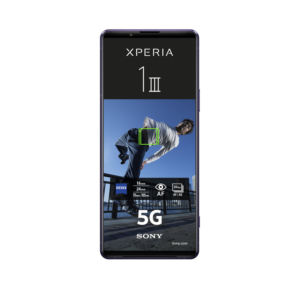 Sony Xperia 1 III, 256 GB, Dual SIM, Purple цена и информация | Mobilieji telefonai | pigu.lt