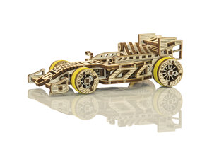 Деревянный 3D конструктор - Деревянная городская машина, 108 шт. цена и информация | Конструкторы и кубики | pigu.lt
