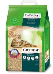 Наполнитель для туалета Cat's Best Sensitive, 20 л цена и информация | Наполнитель для кошек | pigu.lt