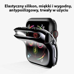 USAMS Etui ochronne Apple Watch 4|5|6|SE 44mm. czarny|black IW486BH01 (US-BH486) цена и информация | Аксессуары для смарт-часов и браслетов | pigu.lt