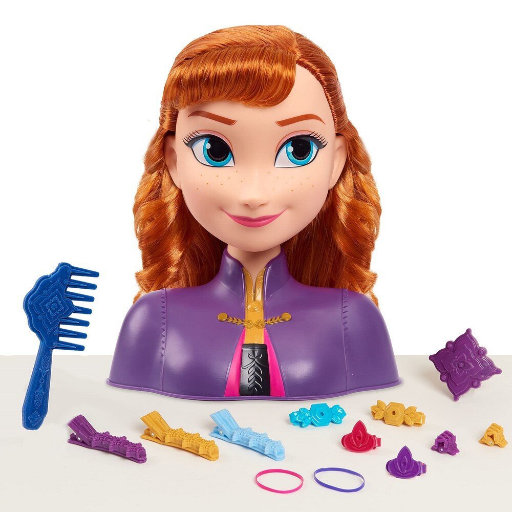 Lėlės galva šukavimui Disney, Frozen (Ledo šalis) II Anna kaina ir informacija | Lavinamieji žaislai | pigu.lt