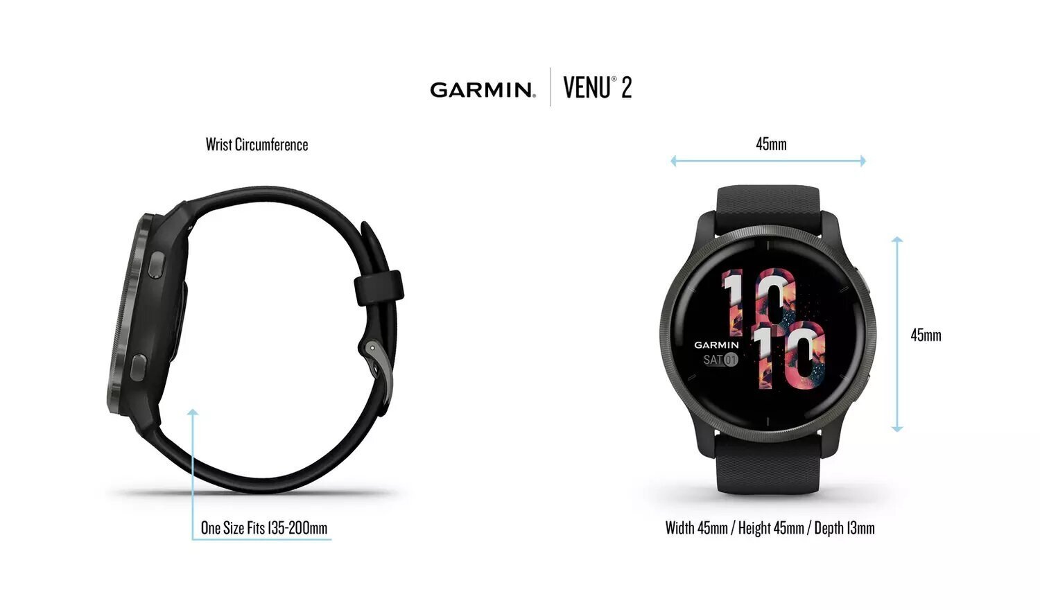 Garmin Venu® 2 Slate/Black kaina ir informacija | Išmanieji laikrodžiai (smartwatch) | pigu.lt