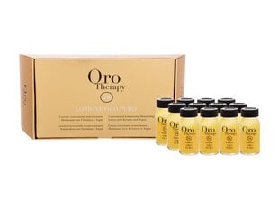 Plaukų serumas Fanola Oro Puro Therapy Lotion, 12 x 10 ml kaina ir informacija | Priemonės plaukų stiprinimui | pigu.lt