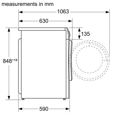 Bosch WNA134L0SN kaina ir informacija | Skalbimo mašinos | pigu.lt