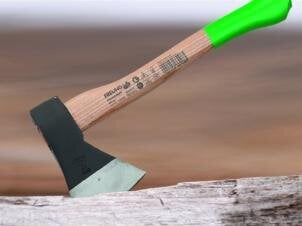 Топор с деревяной ручкой, Ø < 15 cм цена и информация | Садовые инструменты | pigu.lt