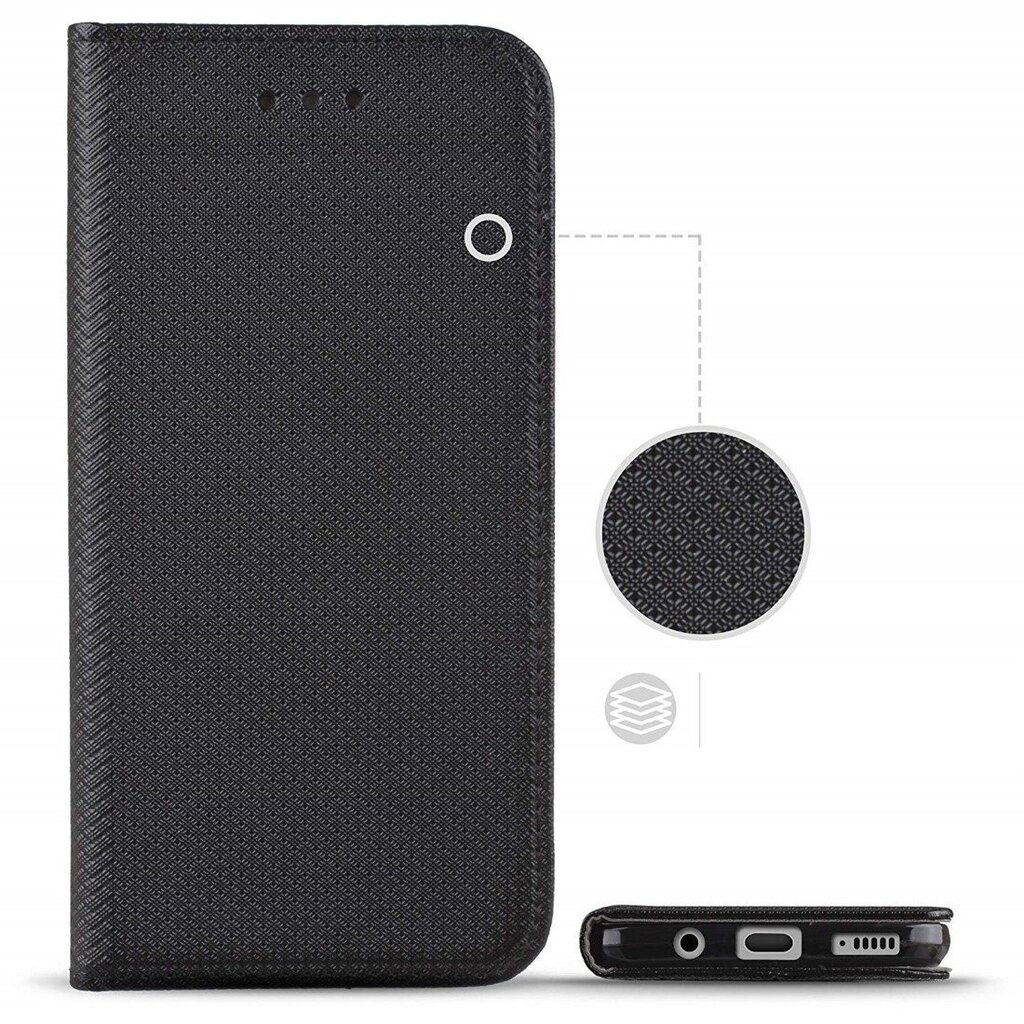Fusion magnet dėklas, skirtas Samsung G525 Galaxy Xcover 5, juodas цена и информация | Telefono dėklai | pigu.lt