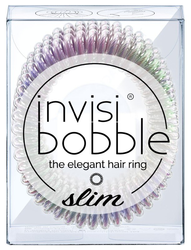 Plaukų gumytės Invisibobble Slim, Vanity Fairy, 3 vnt. kaina ir informacija | Plaukų aksesuarai | pigu.lt