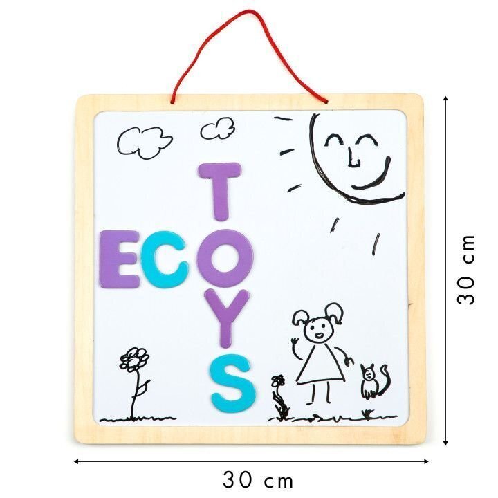 Dvipusė magnetinė lenta Eco Toys kaina ir informacija | Lavinamieji žaislai | pigu.lt