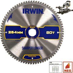 Pjovimo diskas Irwin, 254mm kaina ir informacija | Mechaniniai įrankiai | pigu.lt