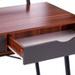 Rašomasis stalas Homede Dust, rudas/juodas kaina ir informacija | Kompiuteriniai, rašomieji stalai | pigu.lt