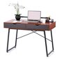 Rašomasis stalas Homede Dust, rudas/juodas kaina ir informacija | Kompiuteriniai, rašomieji stalai | pigu.lt