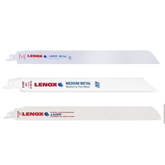 Tiesinis pjūklas metalui Lenox 200 mm 18TPI kaina ir informacija | Pjūklai, pjovimo staklės | pigu.lt