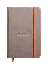 Užrašų knygelė Clairefontaine Rhodia Rama A6 90g/m 96 lapai, tamsiai pilka цена и информация | Тетради и бумажные товары | pigu.lt