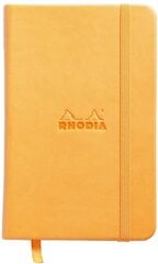 Užrašų knygelė Clairefontaine Rhodia A6 90g/m 96 lapai, oranžinė kaina ir informacija | Sąsiuviniai ir popieriaus prekės | pigu.lt