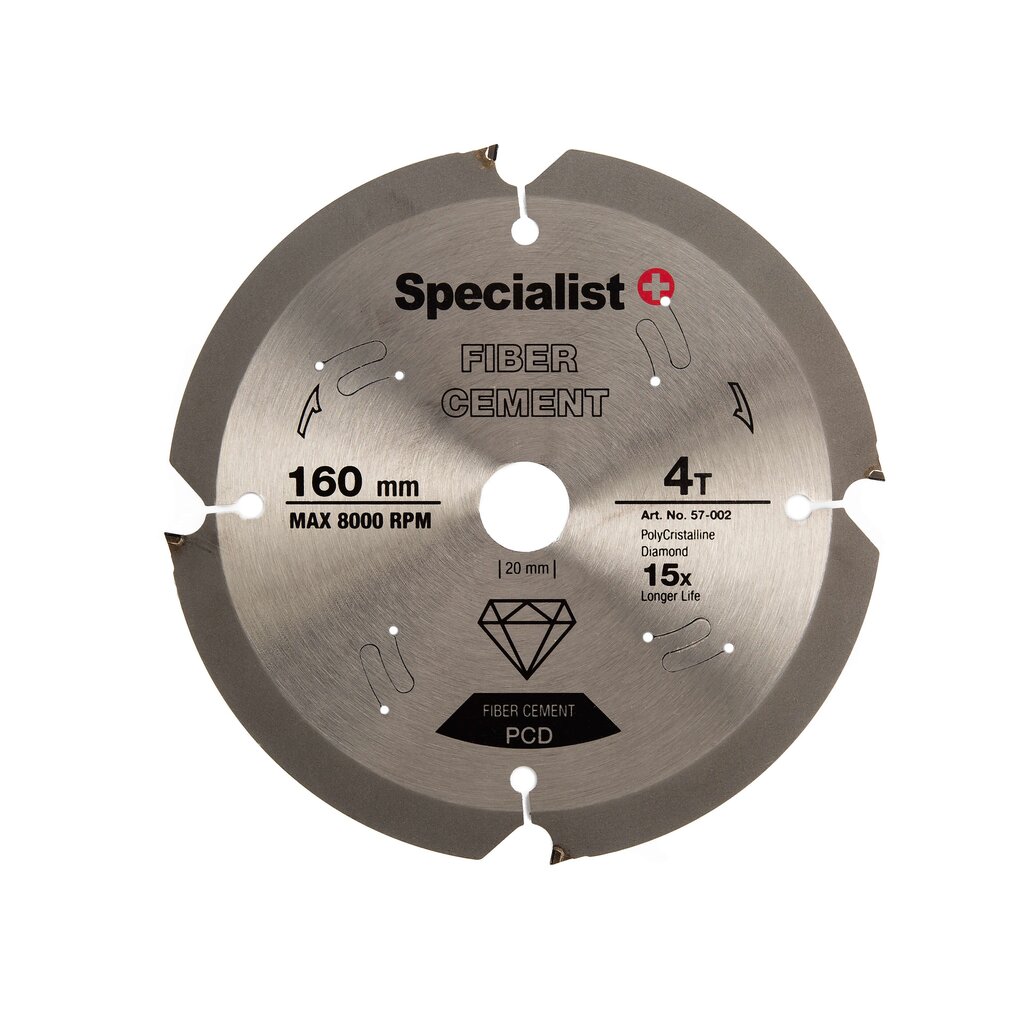 Pjovimo diskas Specialist+ 4T 160 x 20 mm kaina ir informacija | Mechaniniai įrankiai | pigu.lt