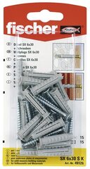 дюбеля и шурупы Fischer дюбеля и шурупы 20 Предметы (5 x 25 mm) цена и информация | Крепежные изделия | pigu.lt