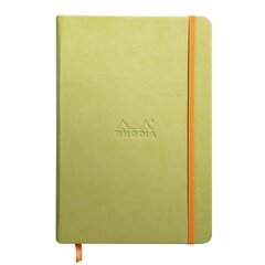 Užrašų knygelė Clairefontaine Rhodia Rama A5 90g/m 96 lapai, žalia цена и информация | Тетради и бумажные товары | pigu.lt