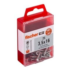 Medsraigčiai Fischer FPF-SZ, 25 vnt. kaina ir informacija | Tvirtinimo detalės | pigu.lt