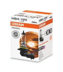 Автомобильная лампа Osram HB4 12V 51W цена и информация | Автомобильные лампочки | pigu.lt