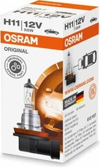 1 Osram OS64211 H11 12V 55W цена и информация | Автомобильные лампочки | pigu.lt