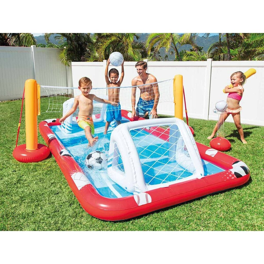 Pripučiama žaidimų aikštelė INTEX Action Sports Play Center, 325x266x101 cm цена и информация | Baseinai | pigu.lt