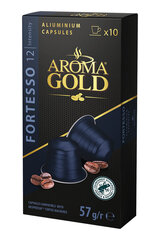 Кофейные капсулы Aroma Gold Fortesso, 10 шт. 57 г, подходит для устройств Nespresso® цена и информация | Кофе, какао | pigu.lt