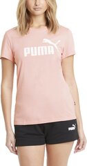 Puma Футболки Ess Logo Tee Brid Pink цена и информация | Спортивная одежда женская | pigu.lt