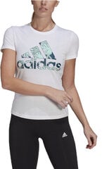 Футболка Adidas W Trpcl G T White цена и информация | Спортивная одежда для женщин | pigu.lt