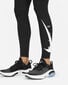 Tamprės moterims Nike W Nk Swoosh Run Tight 7/8, juodos kaina ir informacija | Sportinė apranga moterims | pigu.lt