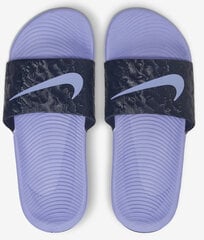 Nike šlepetės paaugliams Kawa Slide (GS/PS) Black Purple kaina ir informacija | Šlepetės, kambario avalynė vaikams | pigu.lt