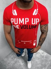 Marškinėliai vyrams Volume, raudoni kaina ir informacija | Vyriški marškinėliai | pigu.lt