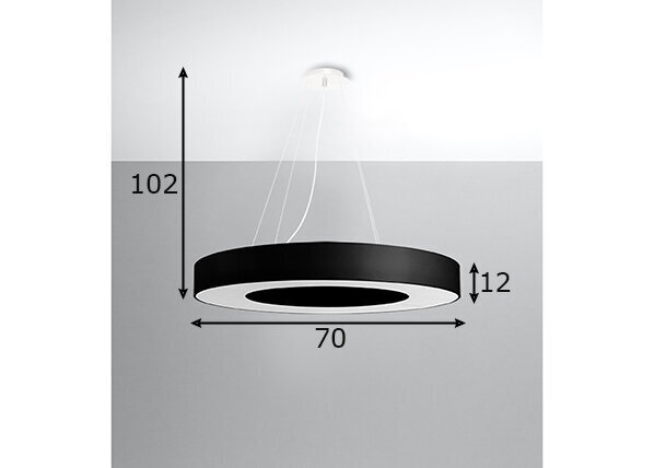 Sollux šviestuvas Saturno Slim 70 цена и информация | Pakabinami šviestuvai | pigu.lt