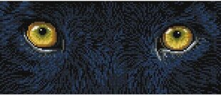 Deimantinė mozaika Black Panther Spy, 42x18 kaina ir informacija | Deimantinės mozaikos | pigu.lt